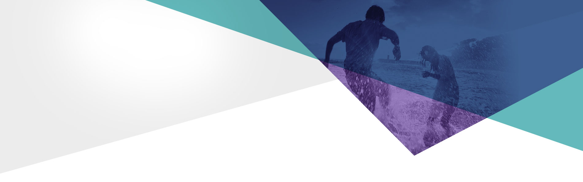 Background of two people splashing water