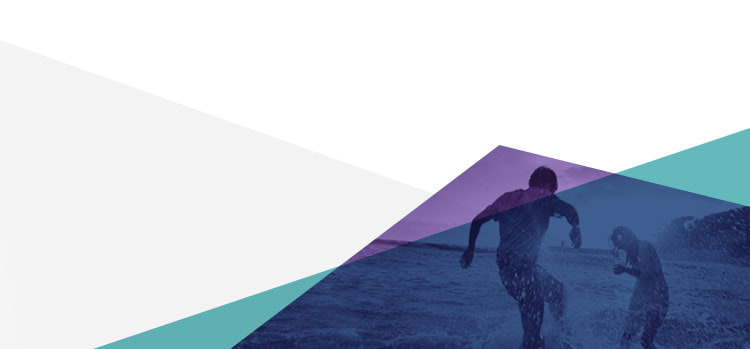 Background of two people splashing water