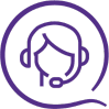 Person with headphone icon